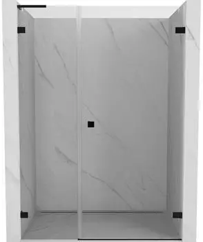 Mexen Lunar-B L Duschdrehtür rechts 120cm, transparent, schwarz (832SL-120-050-70-00-P)