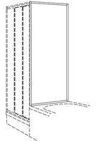 Koralle TwiggyTop Trennwand 90 x 160 cm (L61182502512)