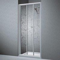 Koralle TwiggyTop DSTT3 Schiebet&uuml;r 3-teilig 100x185cm silber matt