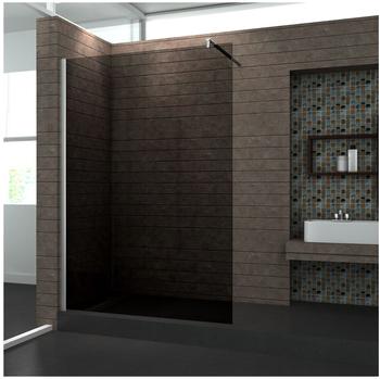 GD 10 mm Duschtrennwand AQUOS-SMOKE 160 x 200 cm