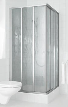 Kermi Nova 2000 - Eckeinstieg 3tlg. mit Gleittüren BxH: 80 x 185 cm (Halbteil)