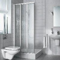 Kermi Nova 2000 Eckeinstieg 3-teilig 75 x 200 cm, Gleitt&uuml;ren Halbteil,...