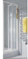 Kermi Ibiza 2000 Faltt&uuml;r 2-fl&uuml;gelig I2FTD 200 x 86-90 cm Glas klar Profile wei&szlig; KermiCLEAN (I2FTD090202PK)