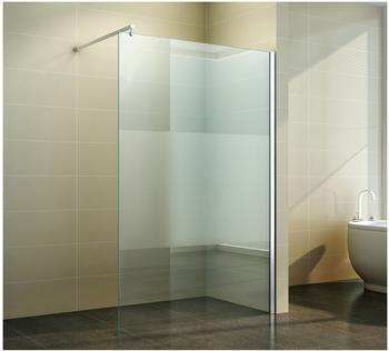 Fischer und Adamek Walk In Dusche Saar Milchglas Streifen, Breite:110cm