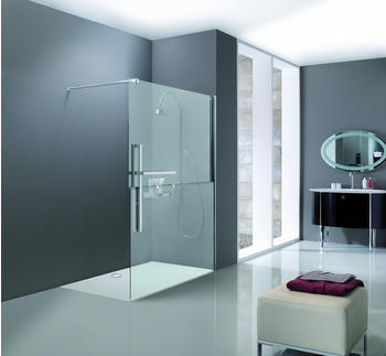 H&uuml;ppe Duplo pure teilgerahmt Walk-In chrom Sand-Plus mit Anti-Plaque 180 x 200 (DT0016C91316)
