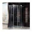 Sprinz Omega Fünfeckdusche 4-teilig 90 x 90 x cm mit Pendeltüren