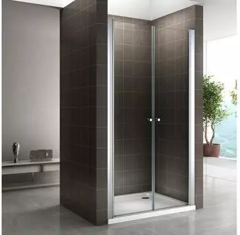 i-flair Duscht&uuml;r Pendelt&uuml;r Nischent&uuml;r Duschabtrennung 68-144cm 185cm hoch!