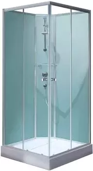 Schulte ExpressPlus 72H Korfu II Eckeinstieg Wellnesskabine Komplettdusche, light-gr&uuml;n 89 x 89 cm / 202 cm (EP193606 01 50 2)