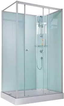 Schulte ExpressPlus 72H Ibiza Wellnesskabine Komplettdusche 140 x 90 cm / 204 cm Funktionsteil links (EP19383-5 01 50 2)