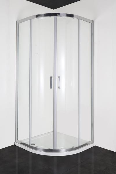 Sanotechnik Runddusche ELITE, BxT: 90x90 cm Einscheibensicherheitsglas, 1-tlg., mit Antikalk-Versiegelung weiß