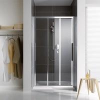 Koralle myDay Schiebet&uuml;r f&uuml;r Nische 120 cm B: 120 H: 200 cm silber hochglanzpoliert VB03612020DA1