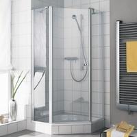Kermi Ibiza 2000 F&uuml;nfeck-Duschkabine 104 x 104 cm mit Schwingt&uuml;r, Anschlag links, SMW 36,1 cm B: 104/104 H: 200 cm I236L104201PK