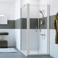 Hüppe Classics 2 Pendeltür für Seitenwand silber matt Glas ESG klar (C23805087321)
