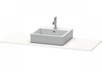 Duravit XSquare Konsole 140 cm mit einem Ausschnitt rechts nachtblau seidenmatt (Lack) (XS060GR9898)