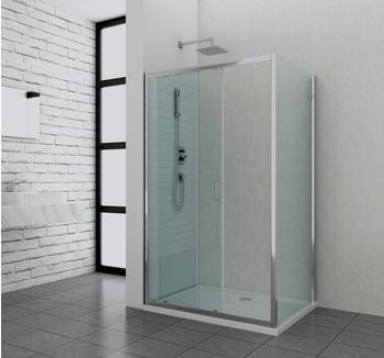 Sanotechnik Fixglas Elite Chrom Seitenwand 80 x 195 cm