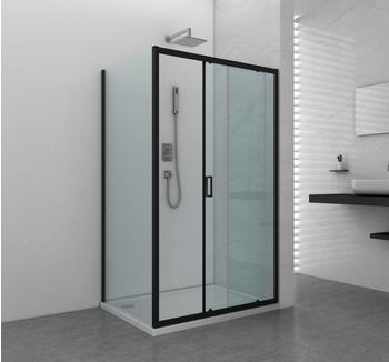 Sanotechnik Elite Black 1 Seitenwand 80 x 195 cm