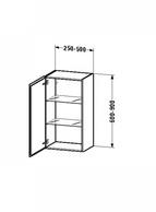 Duravit LC1189R8989 HHS individual L-Cube 200x250x600mm