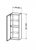 Duravit LC1190L8989 HS individual L-Cube 200x250x901mm