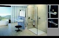 Hüppe Select+ Walk In Seitenwand alleinstehend, 10mm Glasstärke, Breite 900mm, Black Edition Glas ESG klar mit ANTI-PLAQUE (SL0103123322)