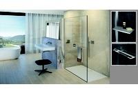 Hüppe Select+ Walk In Seitenwand alleinstehend, 10mm Glasstärke, Breite 750mm, Black Edition Glas ESG klar (SL0101123321)