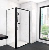 Marwell Glasdusche City 80 X 120 X 200 Cm - Schwarz - Eckdusche - Duschkabine -