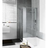 Kermi Diga Seitenwand verk&uuml;rzt DITVD09016VAK 90x160cm, silber hochglanz, ESG klar