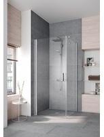 Kermi Pega Seitenwand PETWO10318VZK 103x185cm, silber hochglanz ESG Arena Clean, auf Duschplatz