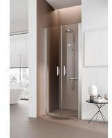 Kermi Pendelt&uuml;r PEPTD08318VYK 83x185cm, silber hochglanz ESG Opaco Clean, auf Duschplatz
