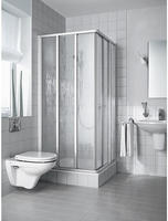 Kermi Nova 2000 Eckeinstieg 3-teilig 100 x 185 cm, Gleitt&uuml;ren Halbteil,