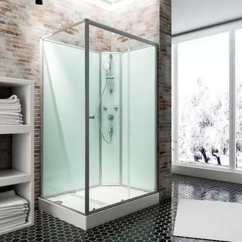 Schulte ExpressPlus 72H Ibiza Wellnesskabine Komplettdusche 120 x 80 cm / 204 cm Funktionsteil rechts (EP19381-3 01 50 2)