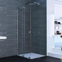 Hüppe Xtensa pure Gleittüreckeinstieg 2-teilig, silber hochglanz (XT1305069321)