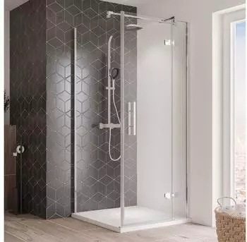 Breuer Avanta Pendeltür 90cm Anschlag rechts alu chromeffekt