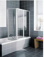 Kermi Vario 2000 Faltwand 3-fl&uuml;gelig auf Badewanne 140 x 140 cm, Duschkabinen,