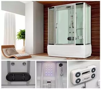 Home Deluxe Diamond Duschkabine 170 x 90 cm