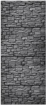 mySPOTTI Duschr&uuml;ckwand Steinwand anthrazit 90x210 cm