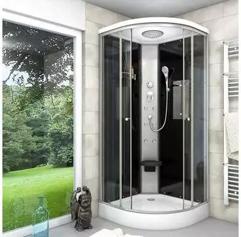 AcquaVapore Duschkabine Fertigdusche Dusche Komplettkabine D10-03T0 80x80cm OHNE 2K Scheiben Versiegelung