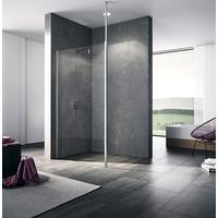 Kermi Xb Glasanlage XBWDR08020VUK 80x200cm, silber hochglanz, ESG SR Opaco, rechts