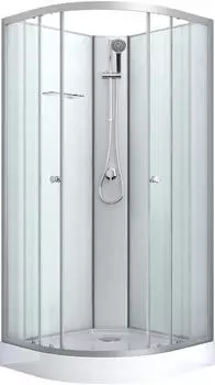 Sanotechnik IDEA 80x80x203cm ESG/silberfarben