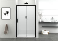 Sanotechnik Dusch-Schiebet&uuml;r "Elite Black" 98-102 cm Breite, Soft Close Patentiert