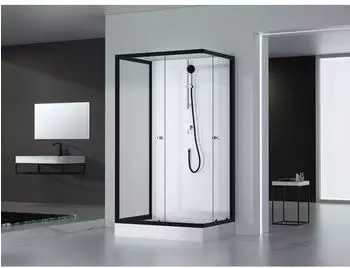 MARWELL Komplettdusche Black and White 80x110x200cm