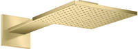 hansgrohe Kopfbrause Axor m Br.Arm, 250x250mm, 2jet, brushed brass