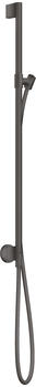 Axor One Brausestange mit Wandanschluss und Brauseschlauch brushed black chrome (48792340)