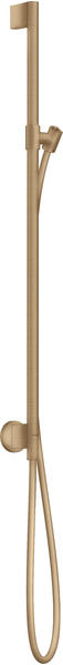 Axor One Brausestange mit Wandanschluss und Brauseschlauch brushed bronze (48792140)