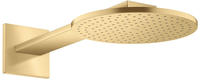 Axor ShowerSolutions Kopfbrause 250 1jet mit Brausearm brushed gold optic (35284250)
