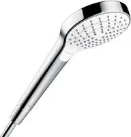 hansgrohe 26802400, hansgrohe Croma Select S Vario Handbrause 26802400 wei&szlig; chrom,