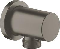 Grohe Wandanschlussbogen Rainshower 1/2", rd Ros., hard graphite geb&uuml;rstet