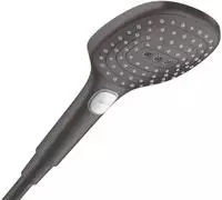 Hansgrohe 26520340, Hansgrohe Raindance Select S Handbrause Geb&uuml;rstetes Schwarzchrom