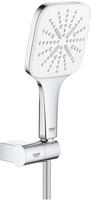 GROHE Rainshower SmartActive 130 Cube Wandhalterset, 3 Strahlarten, Badarmaturen,
