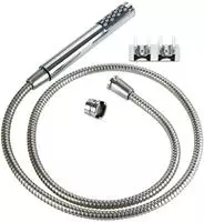 WENKO Waschbeckenbrause mit Duo Haken mit Easy-Clip Schiebefunktion 81340100