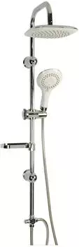 Eisl Duschs&auml;ule Duschtraum mit Regendusche 200 x 200 mm und Handbrause Chrom/Wei&szlig; (DXLD60087CS)
